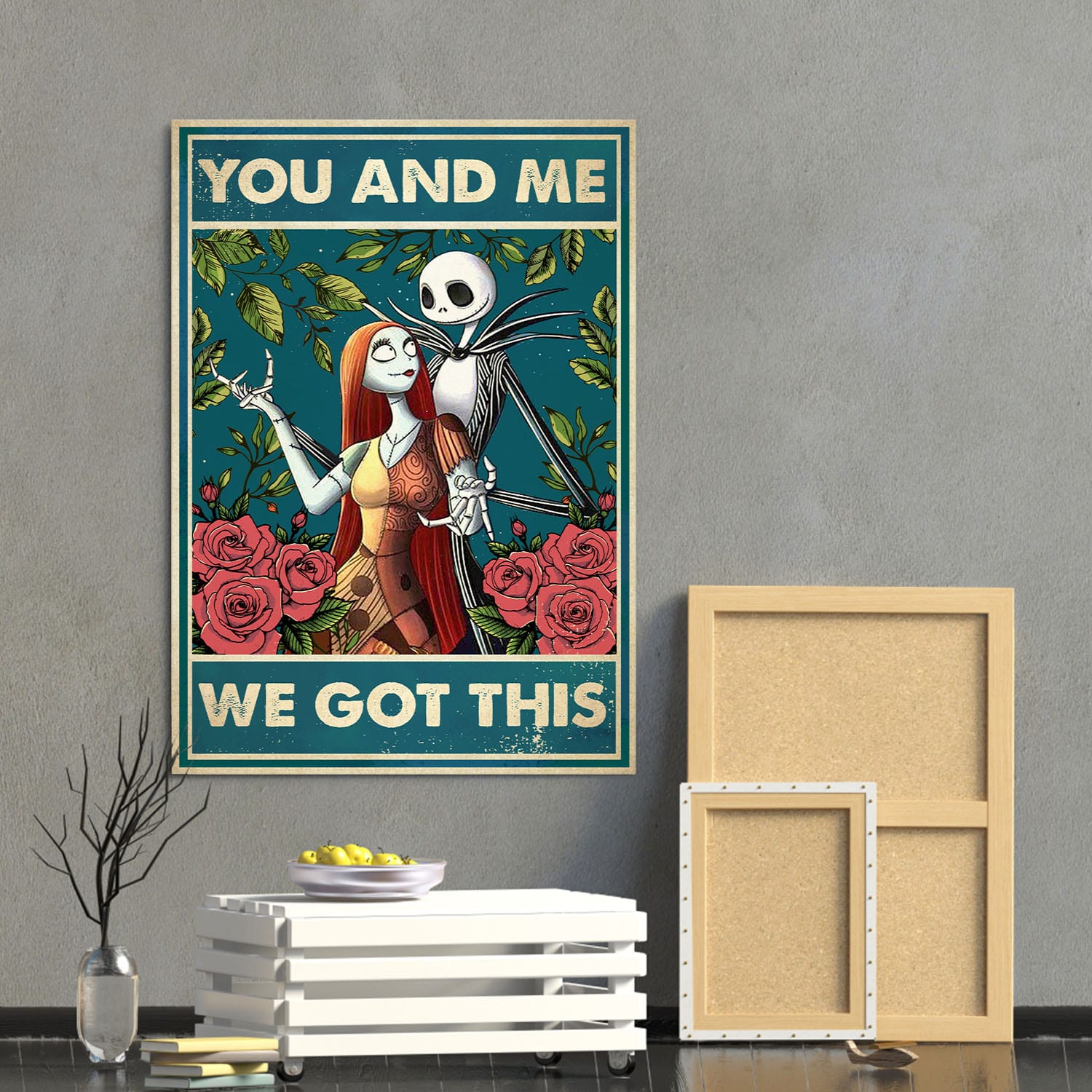 12VT. We Got This Jack And Sally canvas mockup1