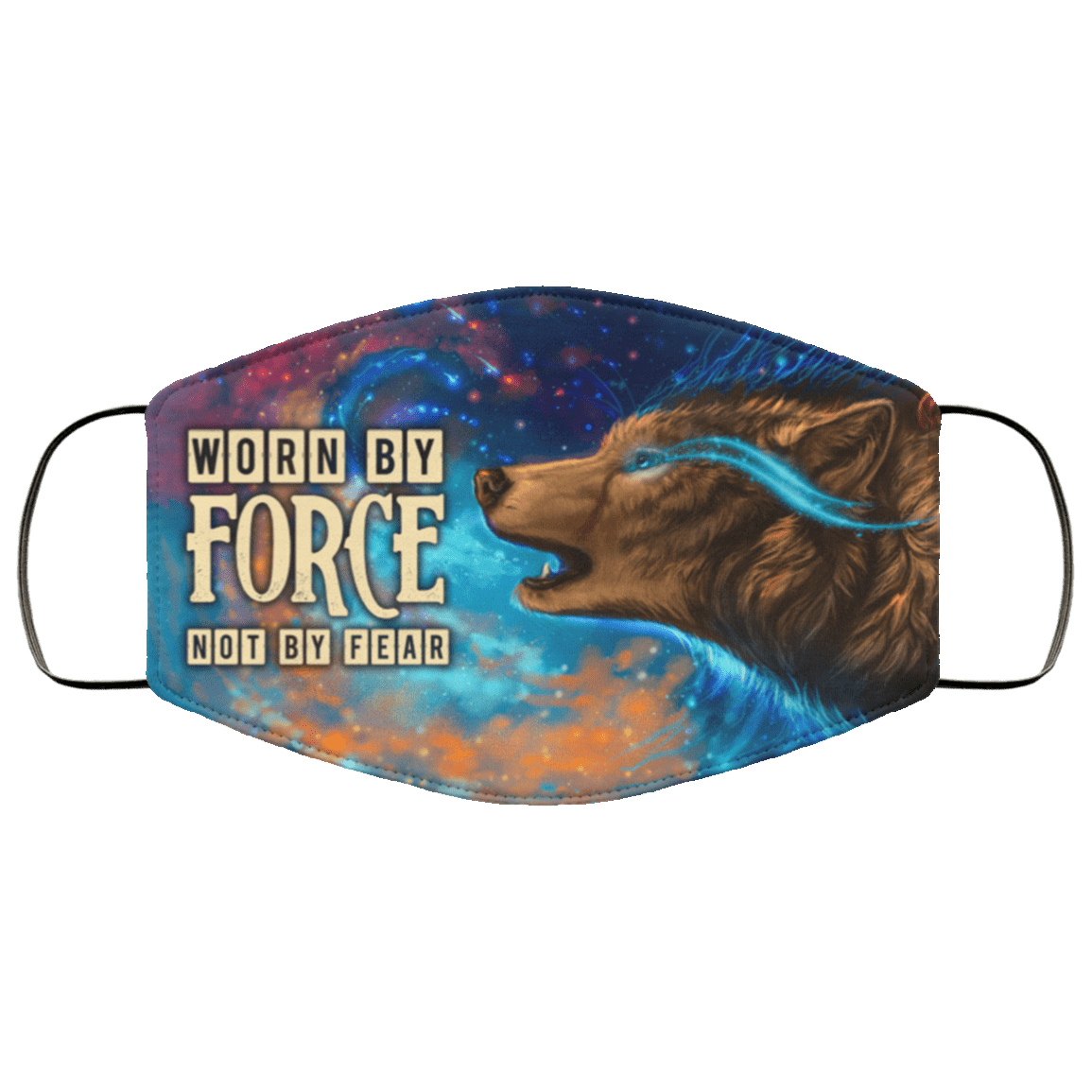 Worn By Force Not By Fear Washable Reusable Custom Printed Cloth Face Mask Cover, White, Cloth Face Cover Worn By Force Not By Fear Washable Reusable Custom Printed Cloth Face Mask Cover, White, Cloth Face Cover