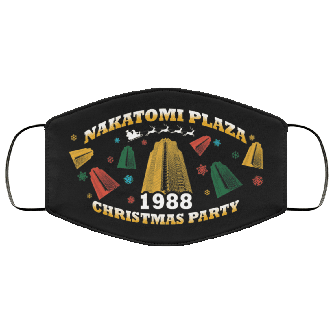 Nakatomi Plaza Washable Reusable Custom – Die Hard Printed Cloth Face Mask Cover, Black, Cloth Face Cover Nakatomi Plaza Washable Reusable Custom – Die Hard Printed Cloth Face Mask Cover, Black, Cloth Face Cover
