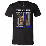 Dog Police The Chain On My Mood Swing Just Snapped Run T-Shirt - V-Neck Shirt - German Shepherd Lover Shirt, Black, V-Neck T-Shirt