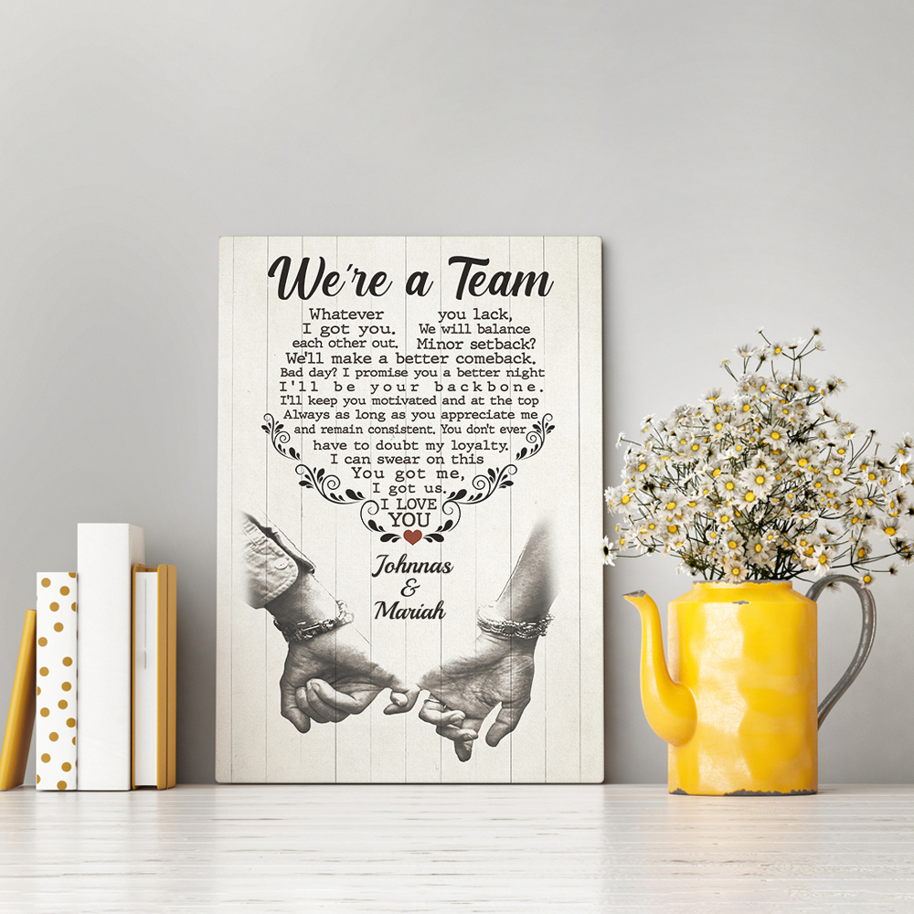 2VT. We're Team Personalized Canvas_Playball_000000_1
