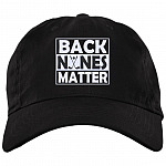 Back Nines Matter Twill Cap - High-Profile Snapback Hat - Funny Gift For Golf Lover, Black, Brushed Twill Dad Cap
