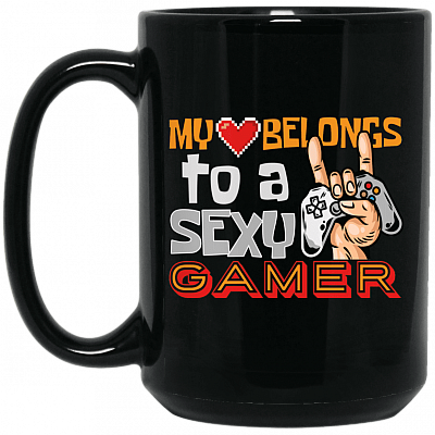 15 oz. Black Mug