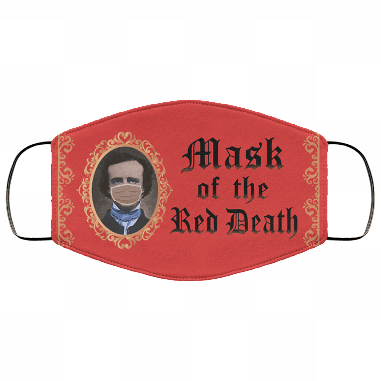 Mask Of The Red Death Mask, White, Cloth Face Cover