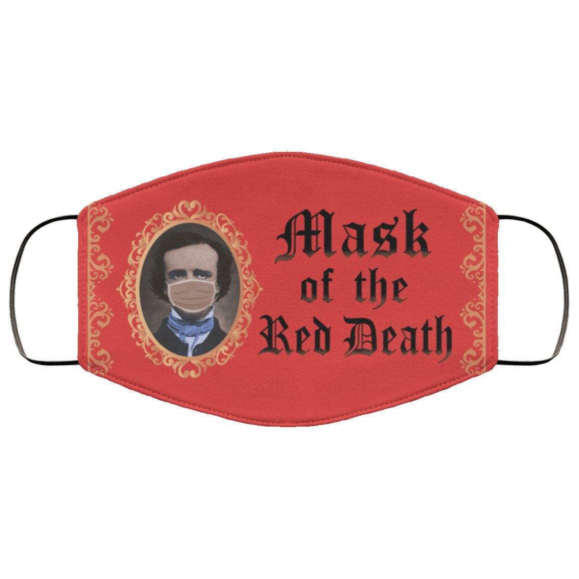 Mask Of The Red Death Mask, White, Cloth Face Cover Mask Of The Red Death Mask, White, Cloth Face Cover