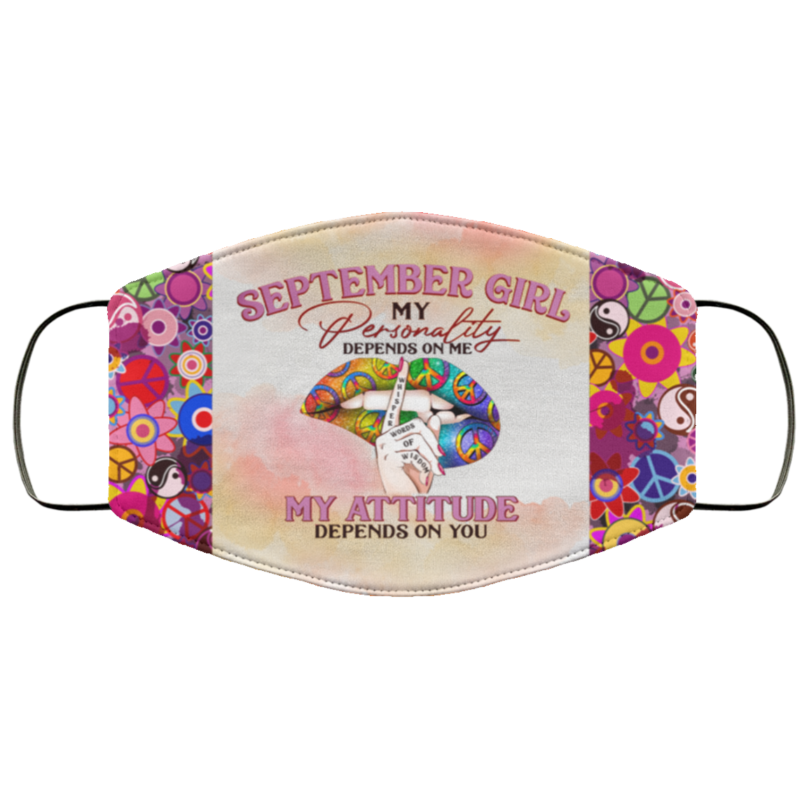 September Girl My Personality Depends on Me Washable Reusable Custom - Printed Cloth Face Mask Cover, White, Cloth Face Cover September Girl My Personality Depends on Me Washable Reusable Custom - Printed Cloth Face Mask Cover, White, Cloth Face Cover