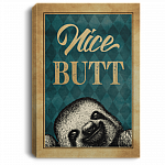 Nice Butt Framed Canvas - Unframed Poster - Funny Bathroom Decor, White, 0.75'' Framed Canvas Nice Butt Framed Canvas - Unframed Poster - Funny Bathroom Decor, White, 0.75'' Framed Canvas