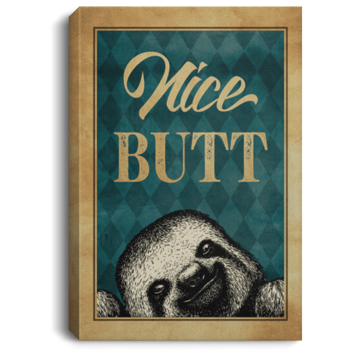 Nice Butt Framed Canvas - Unframed Poster - Funny Bathroom Decor, White, 0.75'' Framed Canvas Nice Butt Framed Canvas - Unframed Poster - Funny Bathroom Decor, White, 0.75'' Framed Canvas
