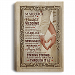 Marriage Is Staying Together Through It All Wrapped Framed Canvas Prints-Unframed Poster, White, 0.75'' Framed Canvas Marriage Is Staying Together Through It All Wrapped Framed Canvas Prints-Unframed Poster, White, 0.75'' Framed Canvas