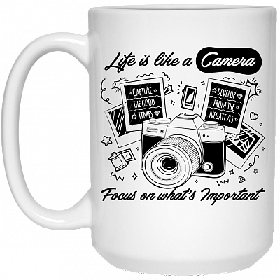 15 oz. White Mug