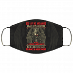 God Gave His Archangels Weapons Washable Reusable Custom Printed Cloth Face Mask Cover - Archangel Knight Templar Mask, Black, Cloth Face Cover