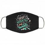 Easily Distracted By German Shepherds Washable Reusable Custom Printed Cloth Face Mask Cover, Black, Cloth Face Cover