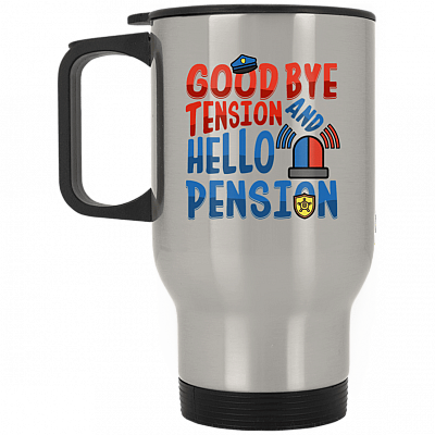 14 oz. Silver Travel Mug