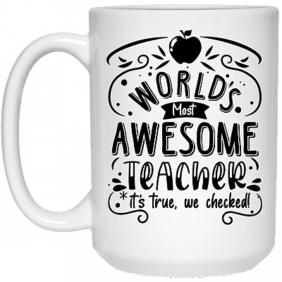 15 oz. White Mug