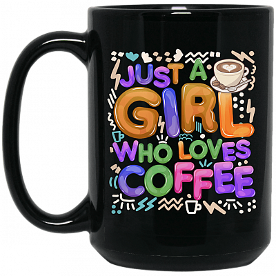 15 oz. Black Mug