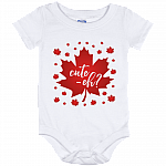 Canadian Cute Eh Baby Onesie - Baby Infant Bodysuit - On The Eh Team Cute Onesie For Newborn, White, Baby Onesie - 12 Month