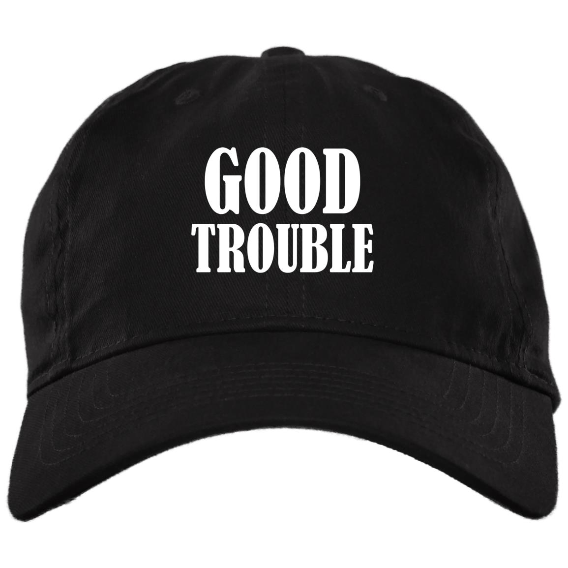 Good Trouble BLM - Social Justice Twill Cap - High-Profile Snapback Hat - Trucker Hat, Black, Brushed Twill Dad Cap Good Trouble BLM - Social Justice Twill Cap - High-Profile Snapback Hat - Trucker Hat, Black, Brushed Twill Dad Cap