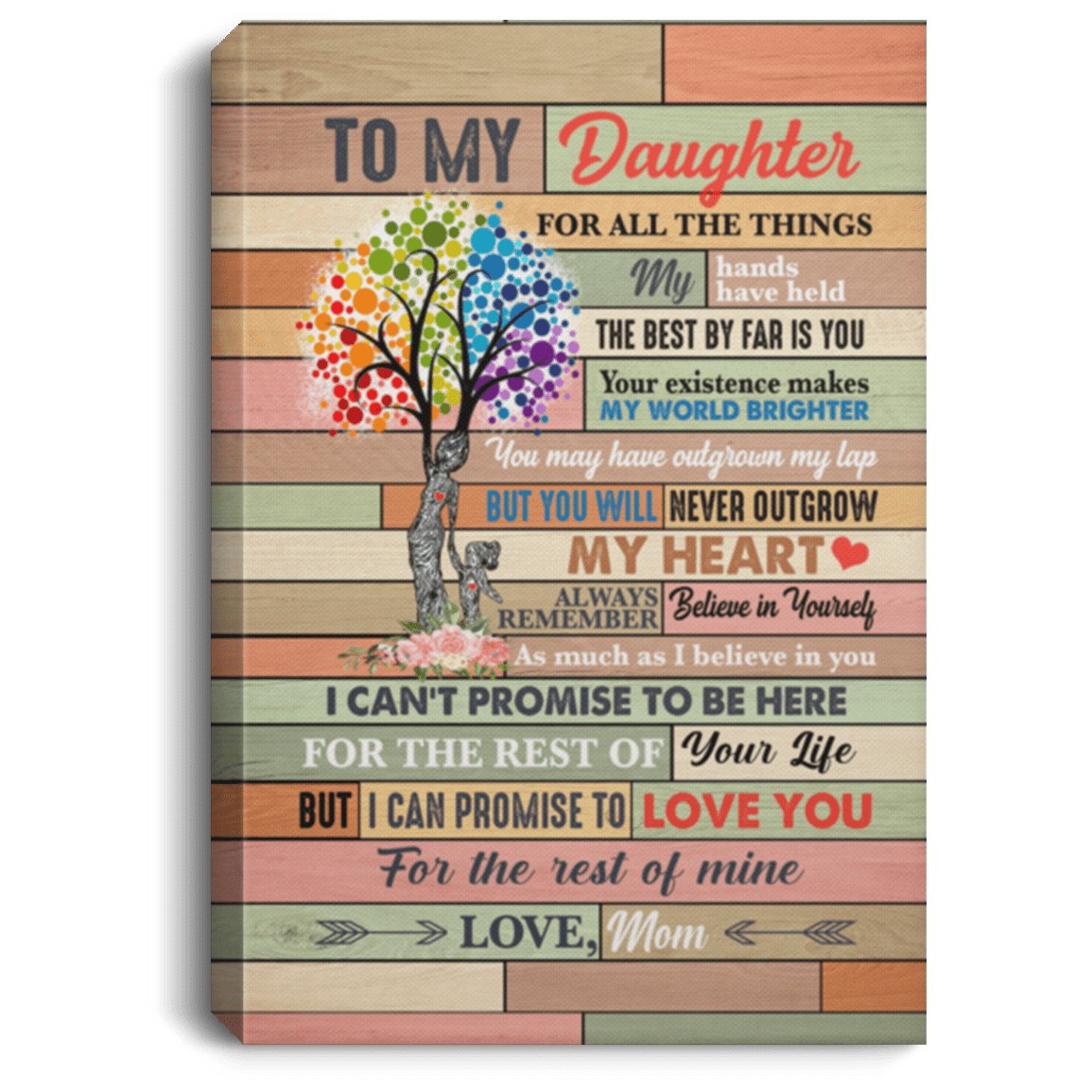 To My Daughter All The Things My Hands Have Held The Best By Far Is You Framed Canvas Prints - Unframed Poster, White, 0.75'' Framed Canvas To My Daughter All The Things My Hands Have Held The Best By Far Is You Framed Canvas Prints - Unframed Poster, White, 0.75'' Framed Canvas