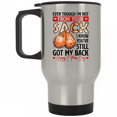 14 oz. Silver Travel Mug