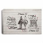 Personalized Once Upon A Time God Blessed The Broken Road That Led Me Straight Framed Canvas - Unframed Poster, White, 0.75'' Framed Canvas