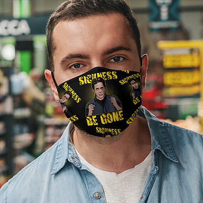 Alternative view of Sickness Be Gone The Five-Star Man Washable Reusable Custom Printed Cloth Face Mask Cover