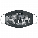 It Puts the Mask on Its Skin or Else It Gets Phase 1 Again Buffalo Bills Washable Reusable Custom - Printed Cloth Face Mask Cover, White, Cloth Face Cover