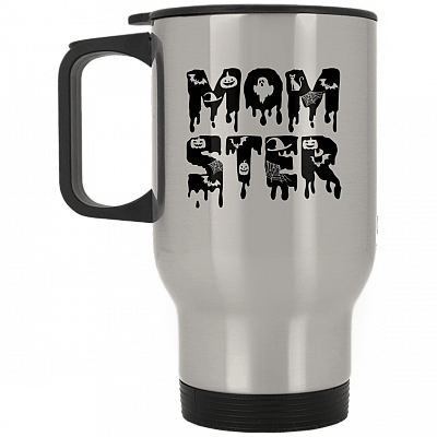 14 oz. Silver Travel Mug