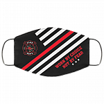 Worn By Choice Not By Fear Fire Department Washable Reusable Custom - Firefighter Printed Cloth Face Mask Cover, Black, Cloth Face Cover
