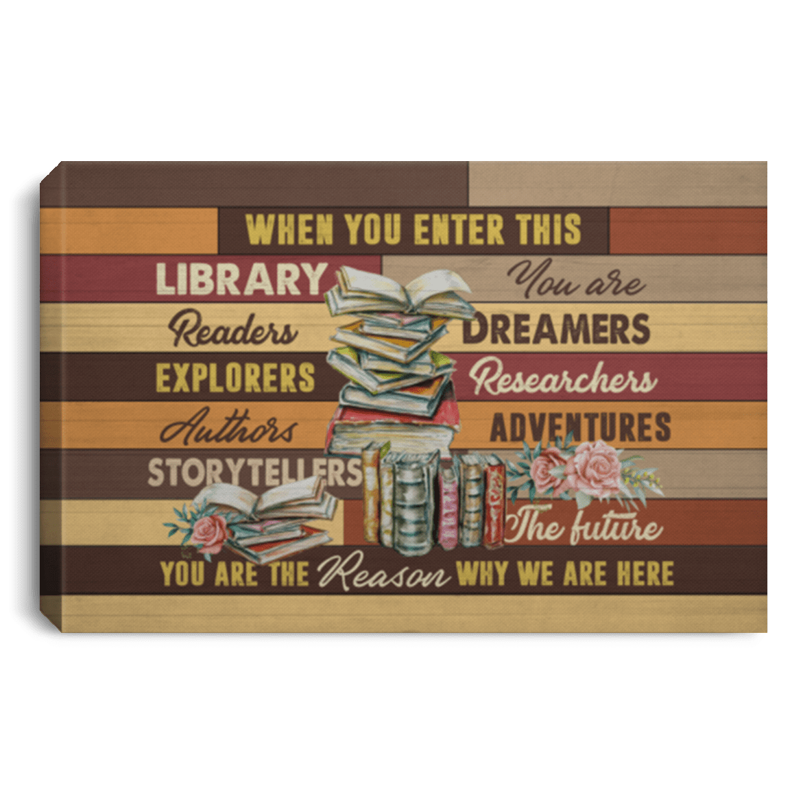 Library Decor When You Enter This Library You Are Readers Dreamers Framed Canvas Prints - Unframed Poster, White, 0.75'' Framed Canvas Library Decor When You Enter This Library You Are Readers Dreamers Framed Canvas Prints - Unframed Poster, White, 0.75'' Framed Canvas