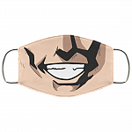 Anime Smile Funny Midoriya Washable Reusable Printed Cloth Face Mask Cover, White, Cloth Face Cover