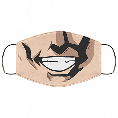 Anime Smile Funny Midoriya Washable Reusable Printed Cloth Face Mask Cover, White, Cloth Face Cover
