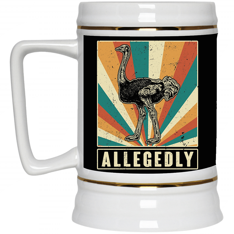 Allegedly Mug, Black, 22 oz. Beer Stein