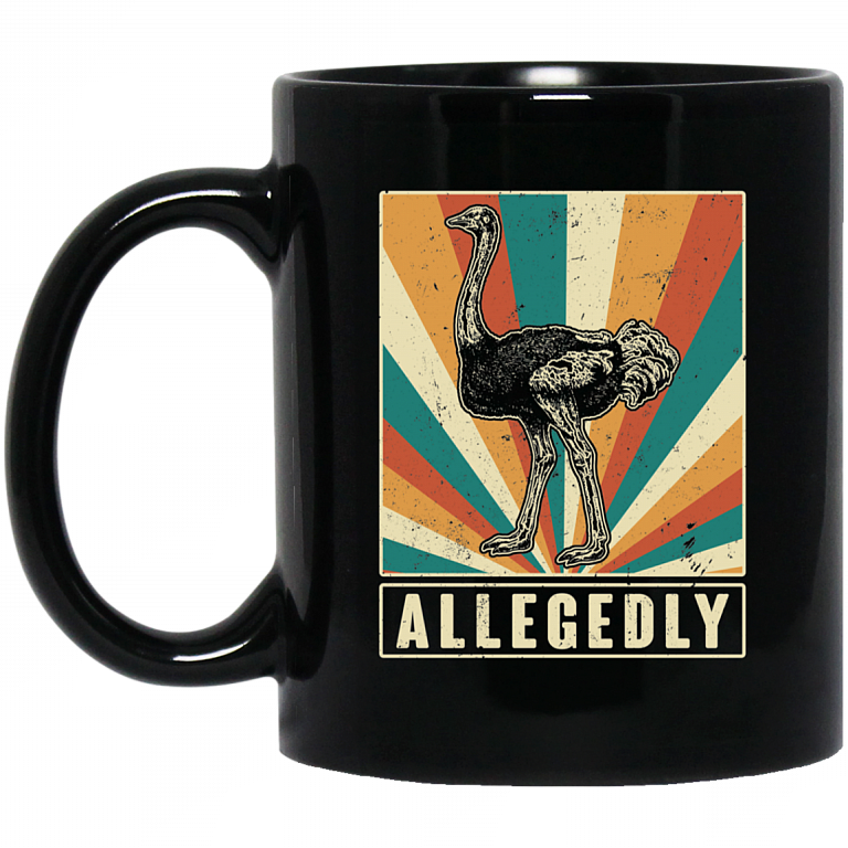 Allegedly Mug, Black, 11 oz. Black Mug