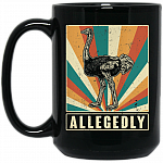 Allegedly Mug, Black, 15 oz. Black Mug