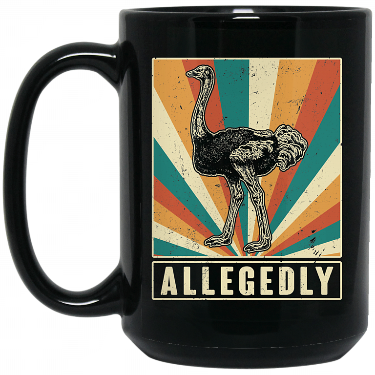 Allegedly Mug, Black, 15 oz. Black Mug