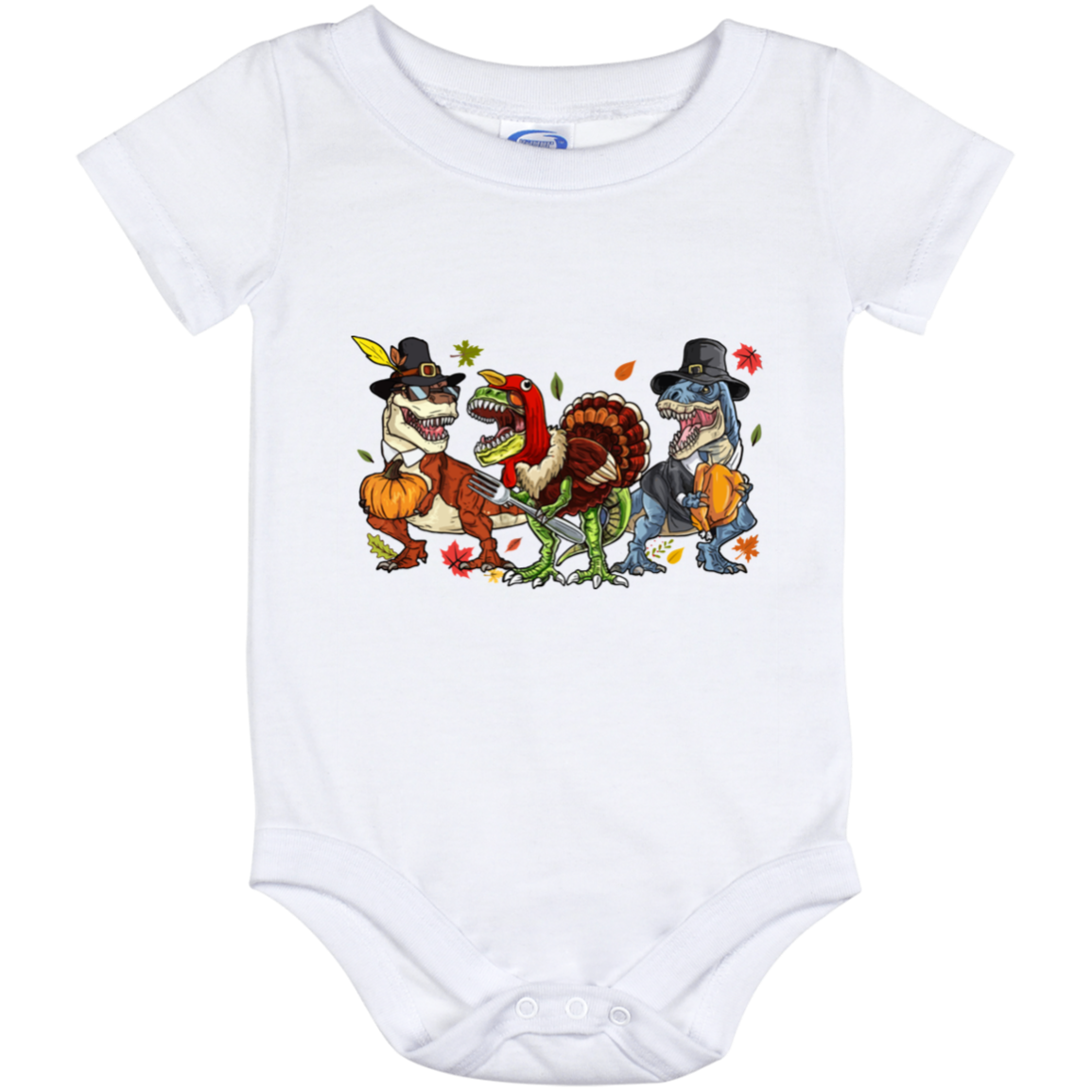 Dinosaurs Halloween Thanksgiving Baby Onesie - Turkey T Rex Toddler Baby Infant Bodysuit Newborn Clothing, White, Baby Onesie - 12 Month Dinosaurs Halloween Thanksgiving Baby Onesie - Turkey T Rex Toddler Baby Infant Bodysuit Newborn Clothing, White, Baby Onesie - 12 Month