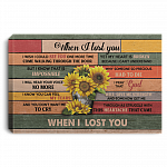Sunflower When I Lost You I Wish I Could See You One More Time Framed Canvas Prints - Unframed Poster, White, 0.75'' Framed Canvas Sunflower When I Lost You I Wish I Could See You One More Time Framed Canvas Prints - Unframed Poster, White, 0.75'' Framed Canvas