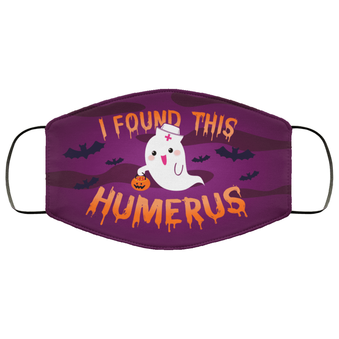 Halloween Boo Ghost I Found This Humerus Washable Reusable Custom - Printed Cloth Face Mask Cover, White, Cloth Face Cover – Medium/Large Halloween Boo Ghost I Found This Humerus Washable Reusable Custom - Printed Cloth Face Mask Cover, White, Cloth Face Cover – Medium/Large