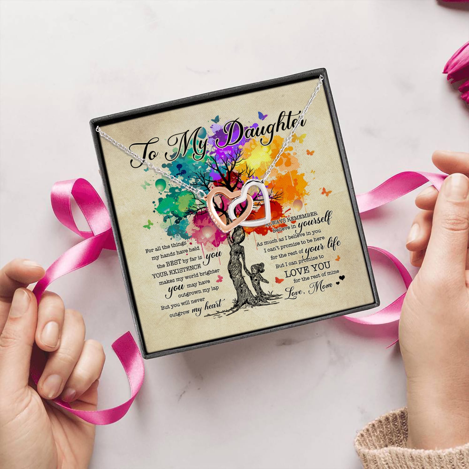 2P. For the thing message card(7) Interlocking Hearts Necklace 5