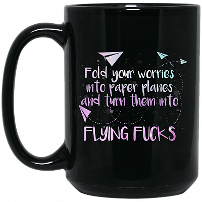 15 oz. Black Mug