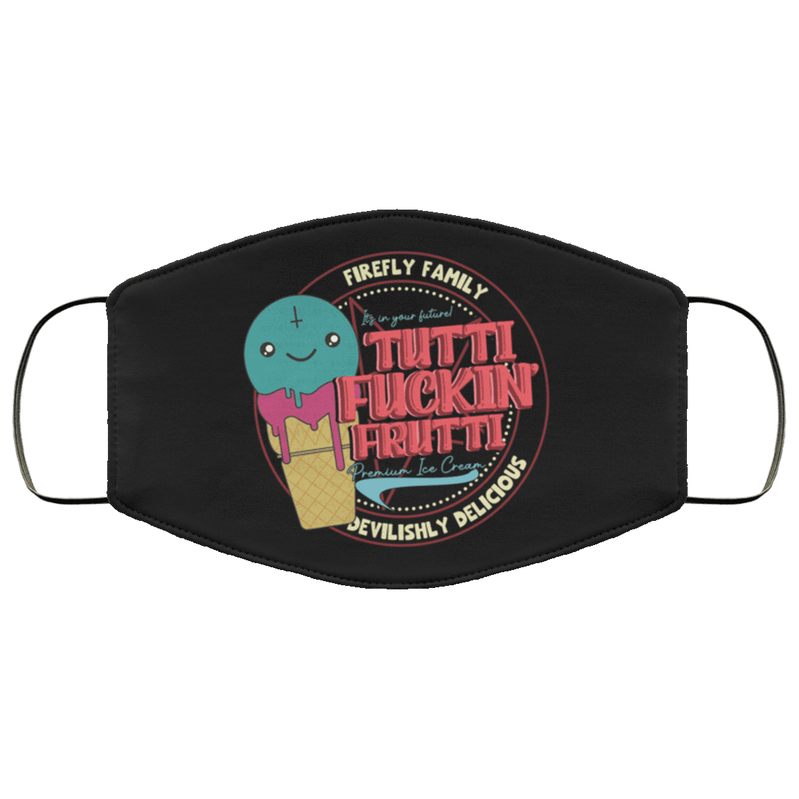 Tutti Frutti Captain Spaulding Washable Reusable Custom Printed Cloth Face Mask Cover - The Devil's Rejects Mask, White, Cloth Face Cover – Medium/Large Tutti Frutti Captain Spaulding Washable Reusable Custom Printed Cloth Face Mask Cover - The Devil's Rejects Mask, White, Cloth Face Cover – Medium/Large