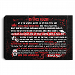 In This House We're The Weirdos Mister And We Do Horror Wrapped Framed Canvas Prints - Unframed Poster, White, 0.75'' Framed Canvas In This House We're The Weirdos Mister And We Do Horror Wrapped Framed Canvas Prints - Unframed Poster, White, 0.75'' Framed Canvas
