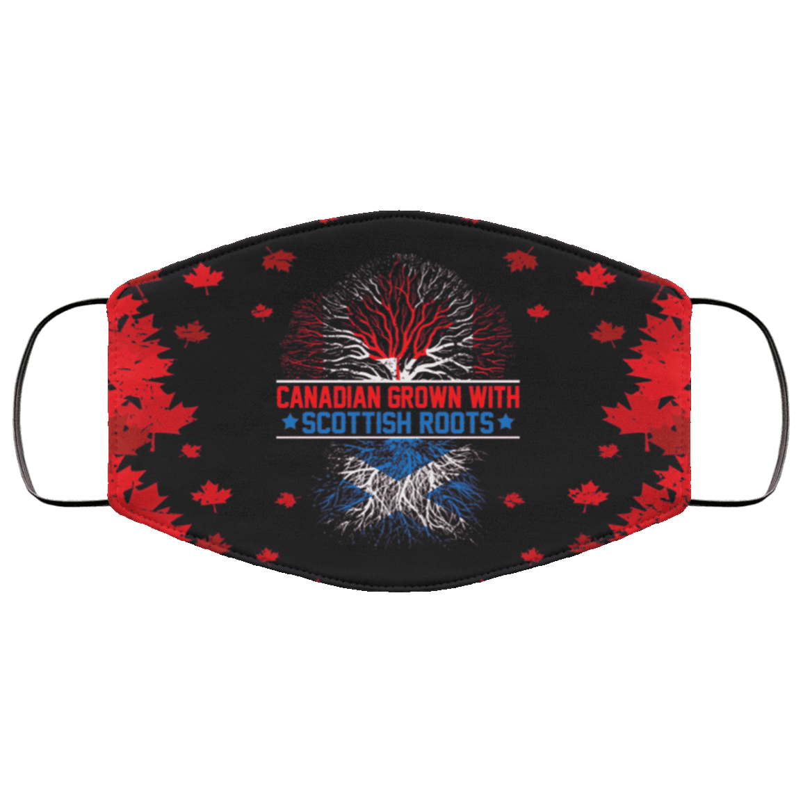 Canadian Grown with Scottish Roots Washable Reusable Custom - Cloth Face Mask Cover, Black, Cloth Face Cover – Medium/Large Canadian Grown with Scottish Roots Washable Reusable Custom - Cloth Face Mask Cover, Black, Cloth Face Cover – Medium/Large