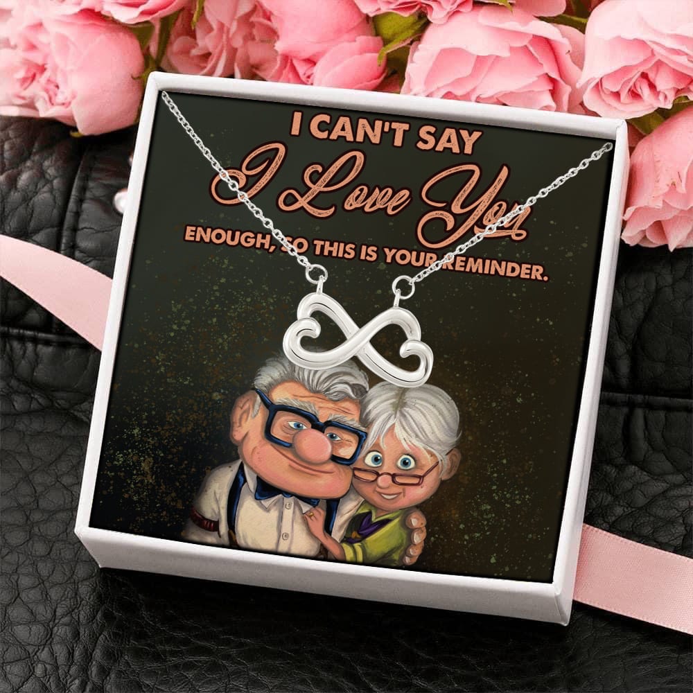 1HP. Love You Enough couple up(4) Infinity Heart Necklace (Silver) 4