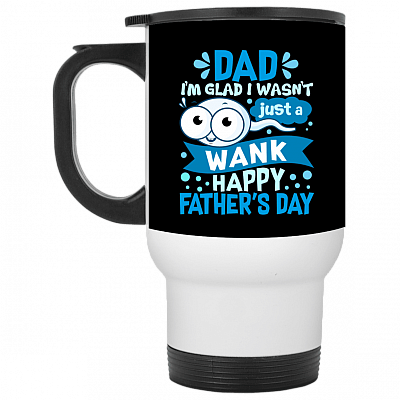 14 oz. White Travel Mug