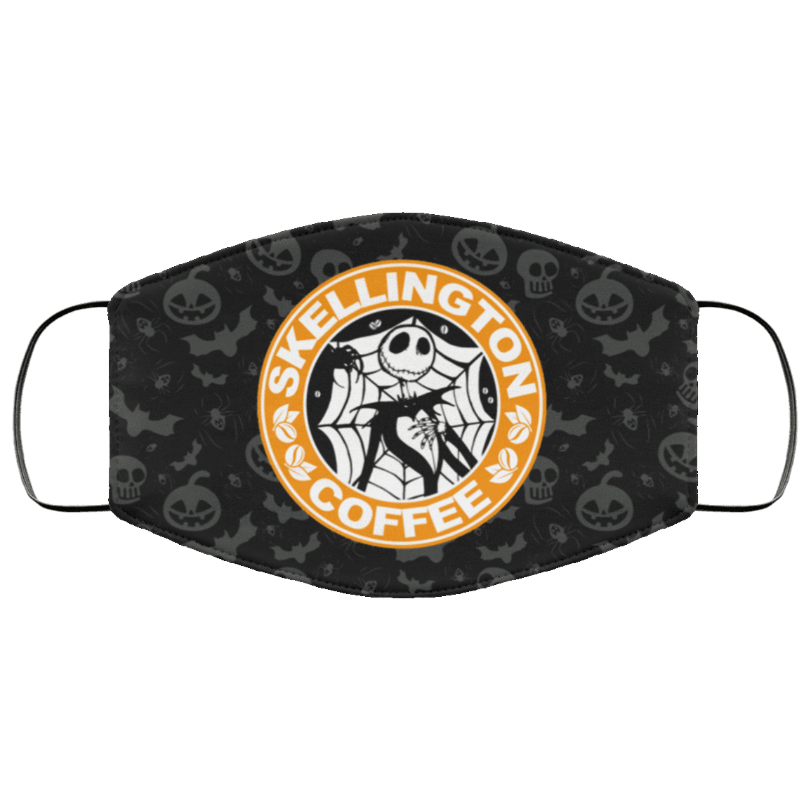 Skellington Coffee Pumpkin King Nightmare Before Christmas Washable Reusable Custom - Printed Cloth Face Mask Cover, Black, Cloth Face Cover – Medium/Large Skellington Coffee Pumpkin King Nightmare Before Christmas Washable Reusable Custom - Printed Cloth Face Mask Cover, Black, Cloth Face Cover – Medium/Large