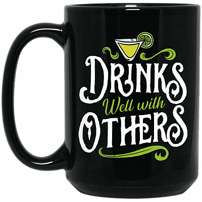 15 oz. Black Mug