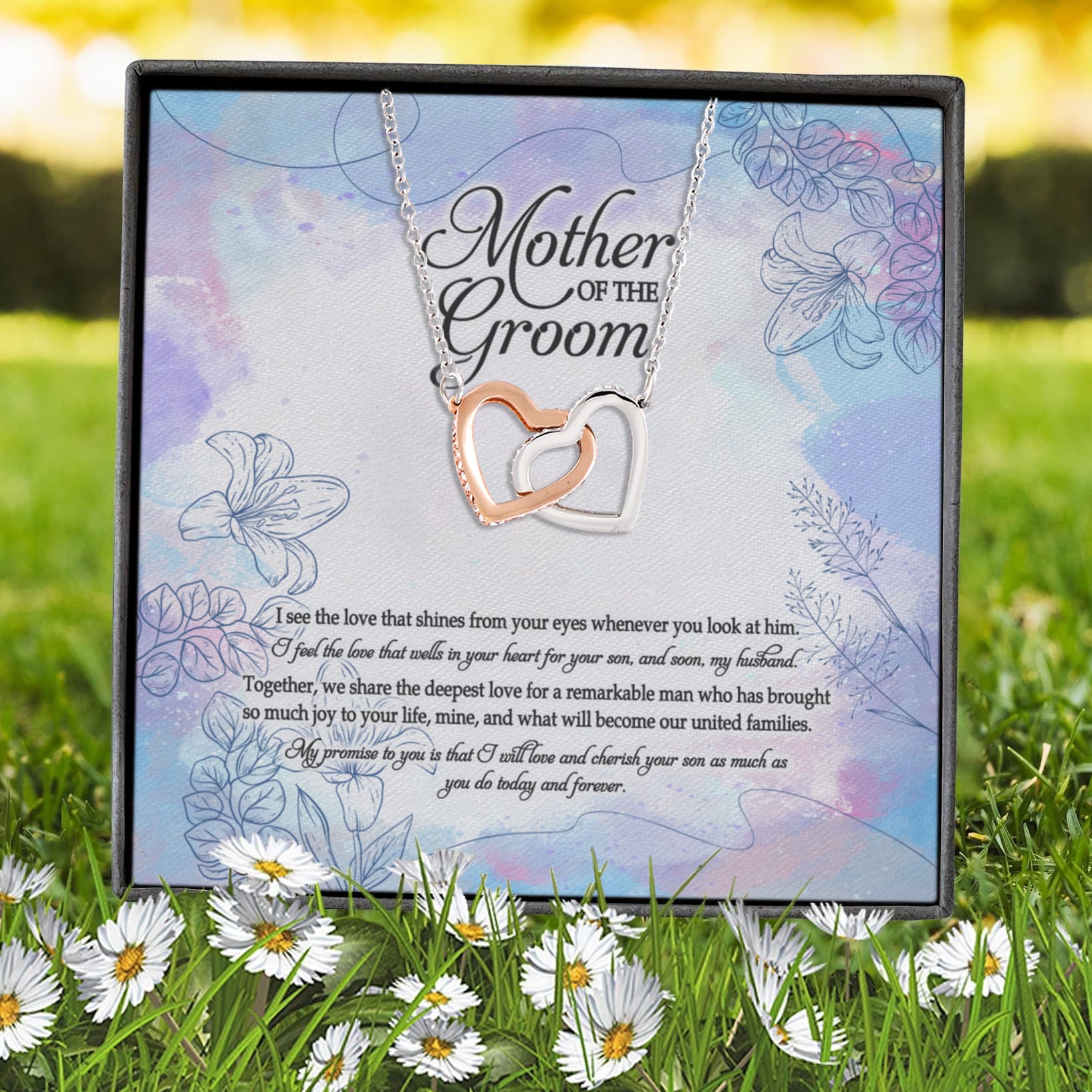 5Th. Mother Of Groom (3) Interlocking Hearts Necklace 7