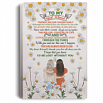To My Best Friend I Thank You For All That You Do Gallery Wrapped Framed Canvas Prints - Unframed Poster, White, 0.75'' Framed Canvas To My Best Friend I Thank You For All That You Do Gallery Wrapped Framed Canvas Prints - Unframed Poster, White, 0.75'' Framed Canvas