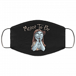 We're Simply Meant To Be Sally Skellington Nightmare Before Christmas Washable Reusable Cloth Face Mask Cover, Black, Cloth Face Cover – Medium/Large